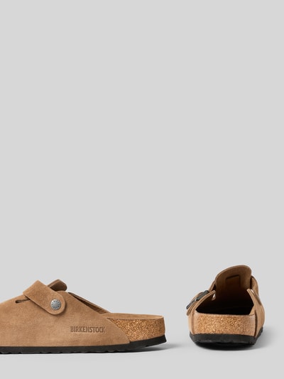 Birkenstock Huisschoenen van leer, model 'BOSTON' Camel - 2