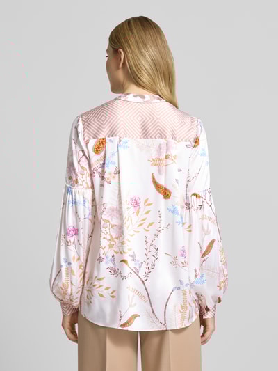 Herzensangelegenheit Regular Fit Seidenbluse mit Knopfleiste Modell 'Sienna' Offwhite 5
