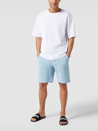 ARMANI EXCHANGE Slides mit Label-Applikation Marineblau 1
