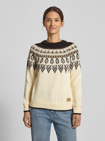 Dale of Norway Noorse trui van wol, model 'SULA' Offwhite - 4