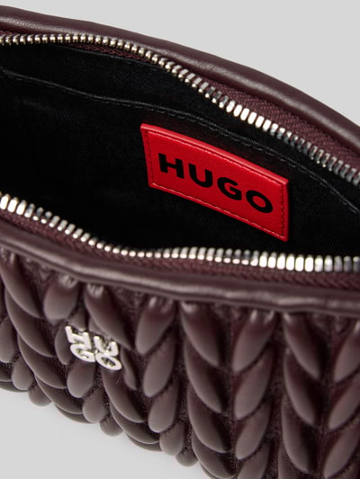 HUGO Handtasche mit Label-Applikation Modell 'Chris 2.0' Bordeaux 5