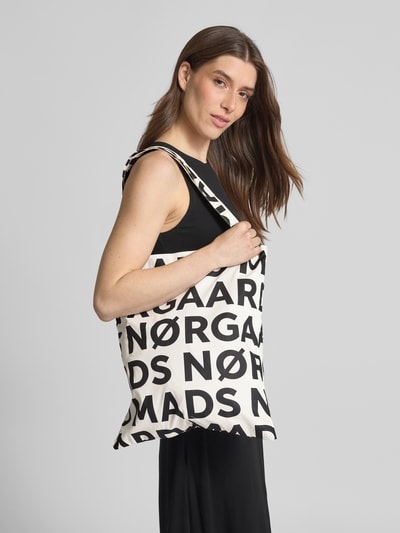 MADS NØRGAARD Shopper met open hoofdvak en hengsels Zwart - 1