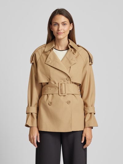 khujo Jacke mit Taillengürtel Modell 'ELINA' Beige 4