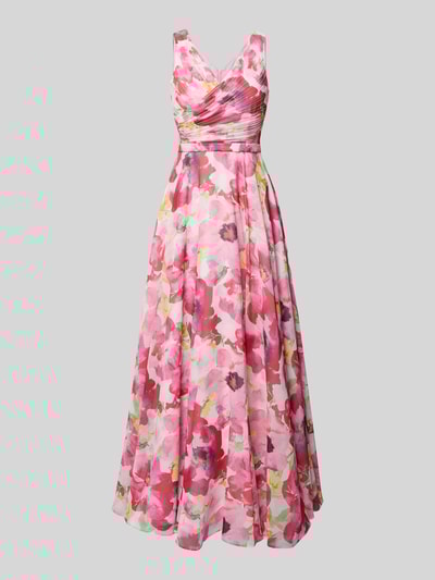 Vera Mont Avondjurk met V-hals Roze - 2