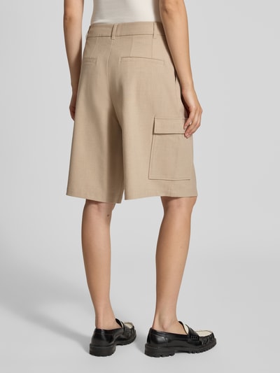 Karo Kauer Bermudas mit Bundfalten und Gesäßtaschen Beige 5