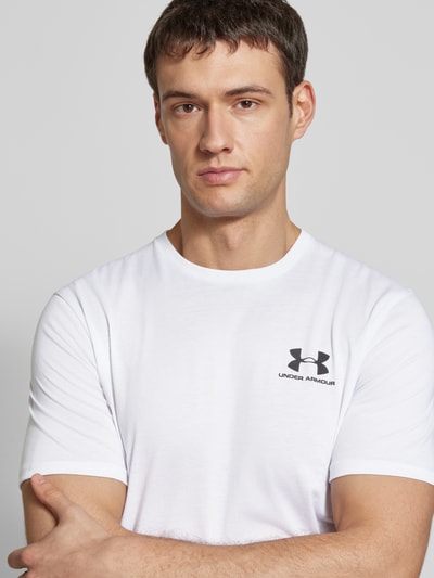 Under Armour T-shirt z nadrukiem z logo Biały 3