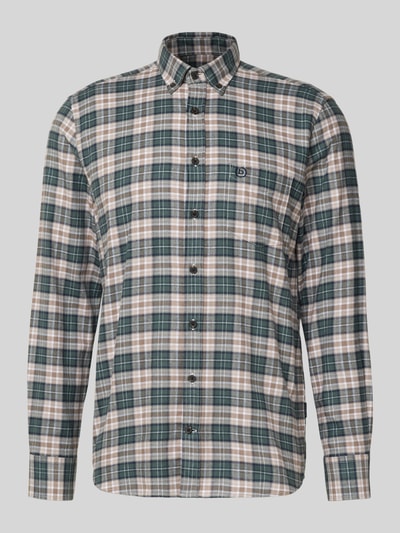 bugatti Freizeithemd mit Knopfleiste Khaki 2