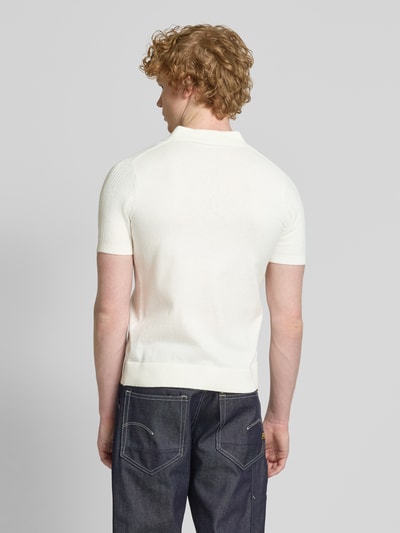 Superdry Poloshirt met korte knoopsluiting Offwhite - 5