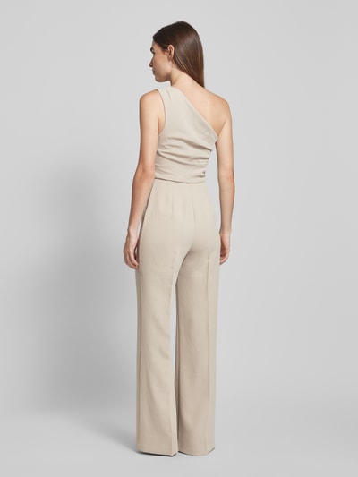 Mango Jumpsuit mit One-Shoulder-Träger Modell 'YES' Beige 5