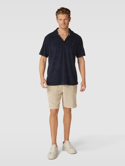 Tommy Hilfiger Poloshirt aus Frottee Modell 'TERRY' Dunkelblau 1