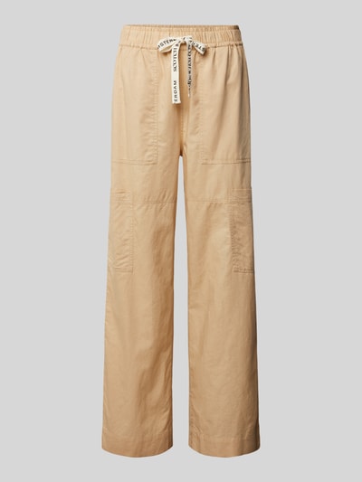 Scotch & Soda Straight Leg Stoffhose mit Beintaschen Sand 2