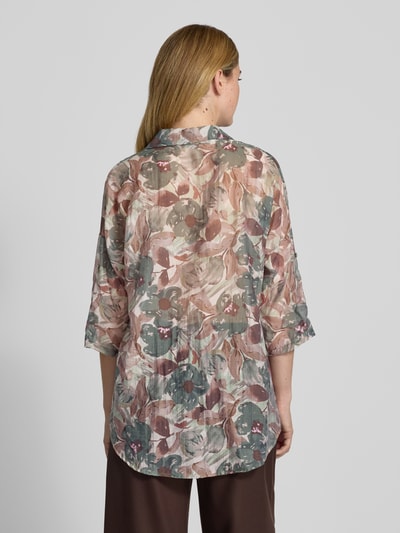 ZABAIONE Relaxed Fit Bluse aus Viskose-Mix Modell 'Sa44brinaa' Khaki 5