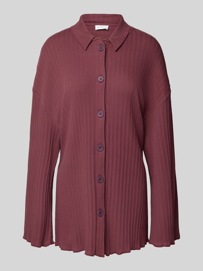 OH APRIL Overhemdblouse met knoopsluiting Donkerrood - 2