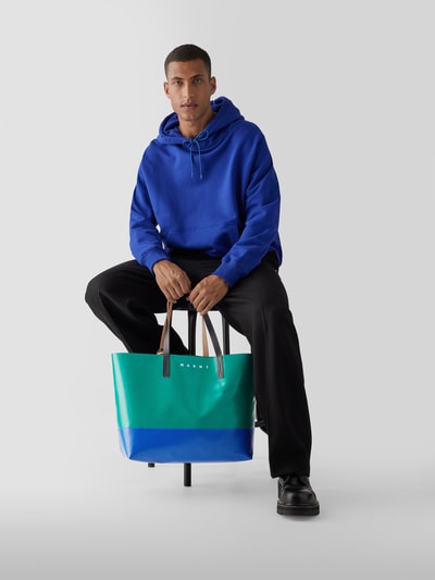 Marni Shopper mit Label-Print Grün 1