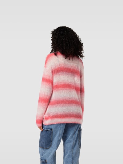 RE/DONE Oversized Pullover in Strick-Optik Hellrot 5