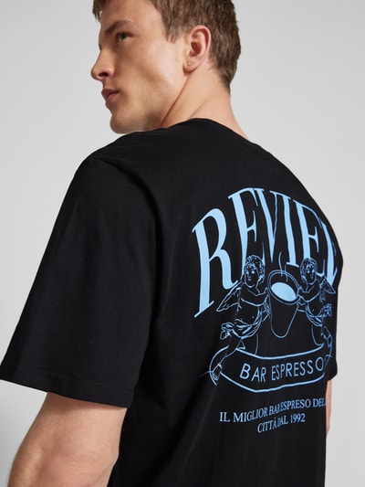 REVIEW T-Shirt mit Label-Print Black 3