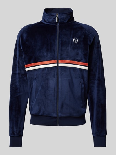 SERGIO TACCHINI Kurtka treningowa z wyhaftowanym logo model ‘DALLAS’ Granatowy 2