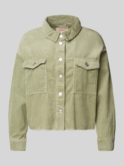 Only Oversized Hemdjacke aus reiner Baumwolle Modell 'MARINA-ENY' Mint 2