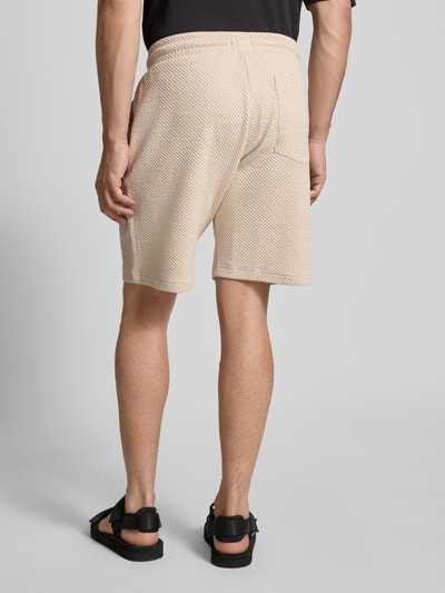 MCNEAL Relaxed Fit Sweatshorts mit Strukturmuster Sand 5