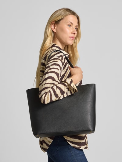 Lauren Ralph Lauren Tote Bag aus Leder mit Label-Applikation Modell 'KARLY' Black 1
