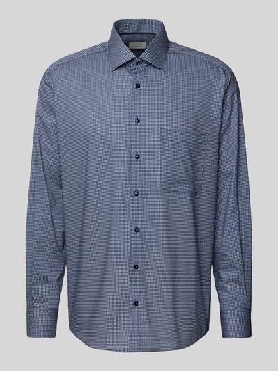 ETERNA Comfort Fit Businesshemd aus Baumwolle mit Kentkragen Marine 2