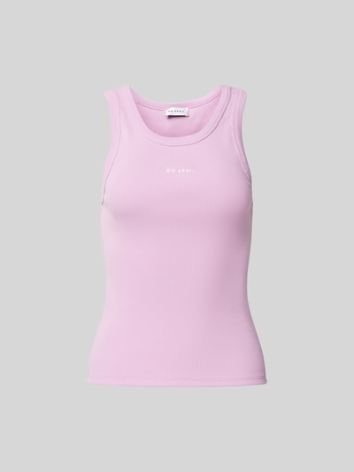 OH APRIL Tanktop in Ripp-Optik Lila 2