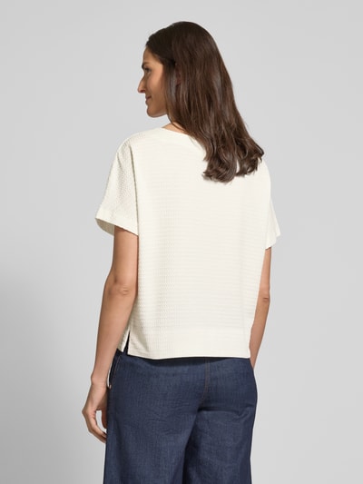 OPUS T-shirt met ronde hals, model 'Suppi' Offwhite - 5