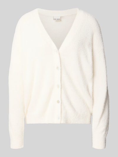 ICHI Kurtka z dzianiny z dekoltem w serek model ‘BRULA’ Złamany biały 2