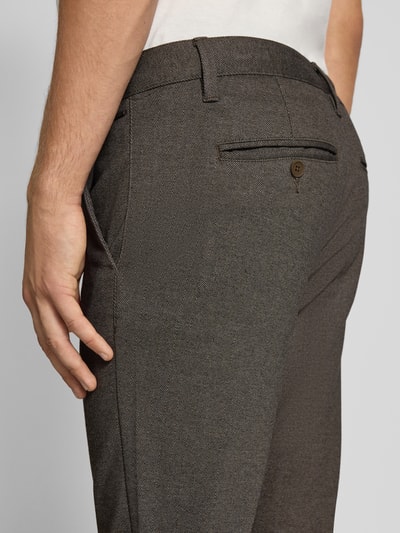 Only & Sons Slim Fit Chino aus Viskose-Mix Modell 'MARK' Hellbraun 3