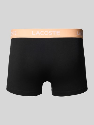 Lacoste Trunks mit elastischem Label-Bund im 5er-Pack Black 3