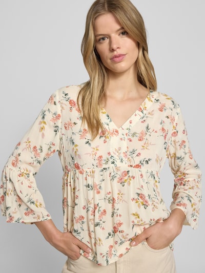 Only Regular fit blousetop van pure viscose, model 'ELIZA' Ecru - 3