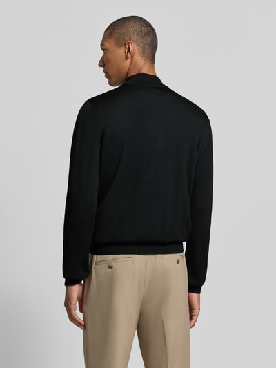 MAERZ Muenchen Regular fit sweatshirt van zuivere scheerwol Zwart - 5