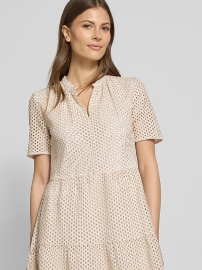 Jake*s Collection Knielange jurk met broderie anglaise Offwhite - 3