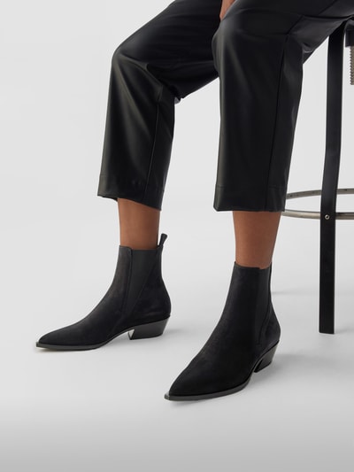 Officine Creative Chelsea Boots aus Veloursleder Schwarz 1