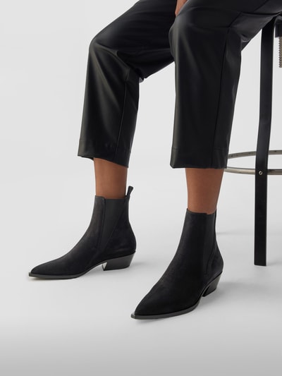 Officine Creative Chelsea Boots aus Veloursleder Black 1