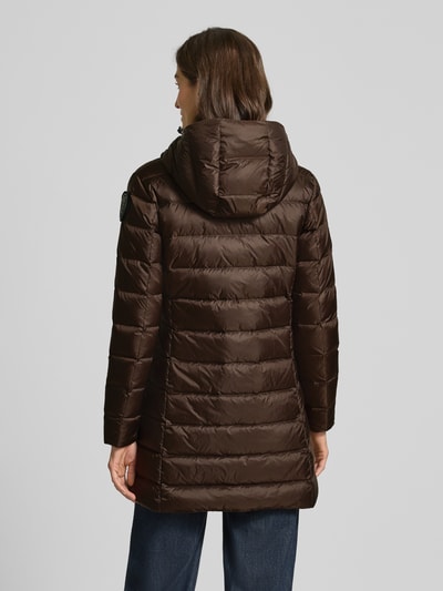 Blauer USA Płaszcz puchowy z kapturem model ‘AGNES’ Ciemnobrązowy 5