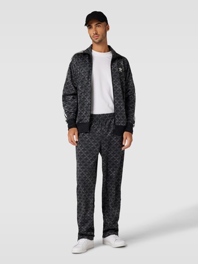 adidas Originals Sweatpants met all-over labelprint Zwart - 1