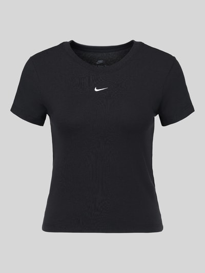 Nike T-shirt z małym detalem z logo Czarny 2