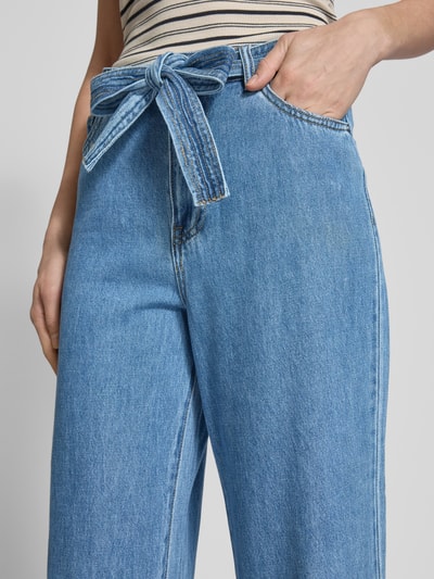 Vero Moda Kuloty jeansowe z szeroką nogawką z czystej bawełny model ‘KATHY’ Jeansowy niebieski 3