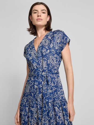 Mango Midikleid mit durchgehender Knopfleiste Modell 'NEMO' Hellblau 3