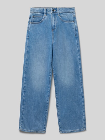 s.Oliver RED LABEL Relaxed fit baggy jeans in een katoenmix Blauw - 1
