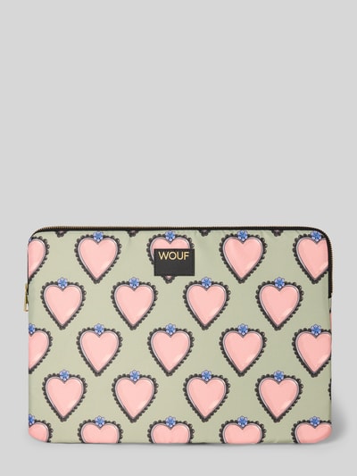 WOUF Laptoptasche mit Label-Detail Schilf 1