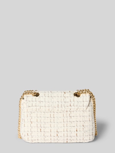 VALENTINO BAGS Torebka na długim pasku z detalem z logo Écru 3