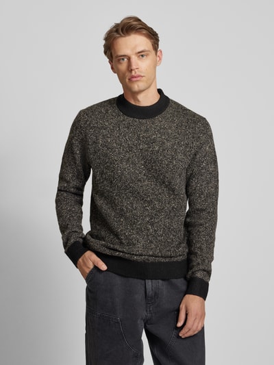 Jack & Jones Strickpullover mit Label-Detail Modell 'COSPACE' Black 4