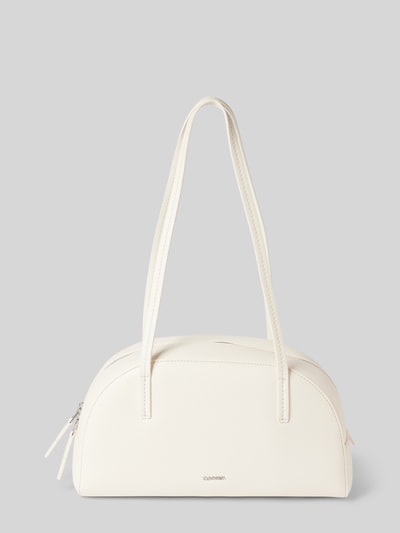 CK Calvin Klein Handtasche mit Label-Applikation Modell 'GLIDE' Offwhite 2