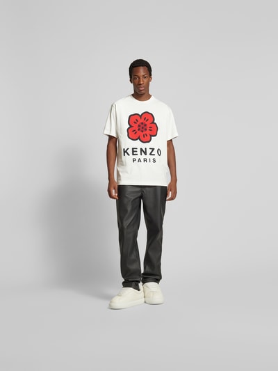 Kenzo T-Shirt aus reiner Baumwolle Offwhite 1