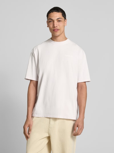 Pegador Oversized T-shirt met labelprint, model 'Sequia' Lichtroze - 5