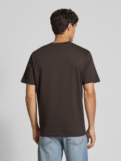 Lacoste Regular fit T-shirt van puur katoen Donkerbruin - 5