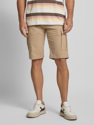 s.Oliver BLACK LABEL Relaxed Fit Cargo-Bermudas aus Baumwoll-Elasthan-Mix Beige 4