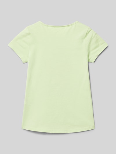 s.Oliver RED LABEL T-shirt met motiefprint Lichtgroen - 3